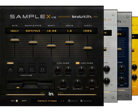 BeatSkillz「SampleX V3」の操作画面