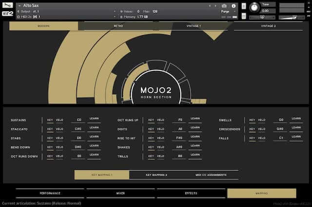 mojo2操作画面　パフォーマンスページ