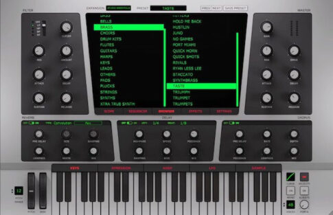 Initial Audio「Heat Up 3」の操作画面