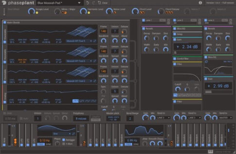 Kilohearts「Phase Plant」の操作画面