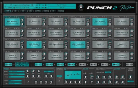Rob Papen「Punch 2」の操作画面