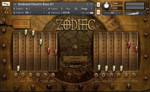 Big Fish Audio「Zodiac」の操作画面