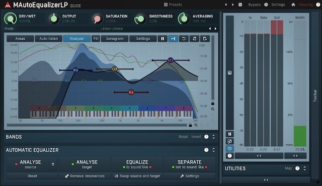 MeldaProduction社のイコライザー「MAutoEqualizer」