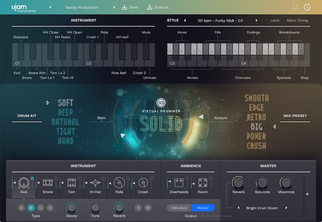 UJAM社Virtual Drummer「SOLID 2」
