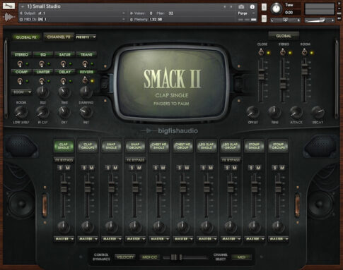 Big Fish Audio Smack2のインターフェース画像
