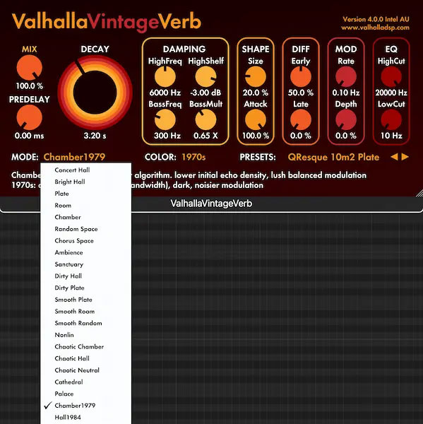 Valhalla-VintageVerbの新リバーブモード