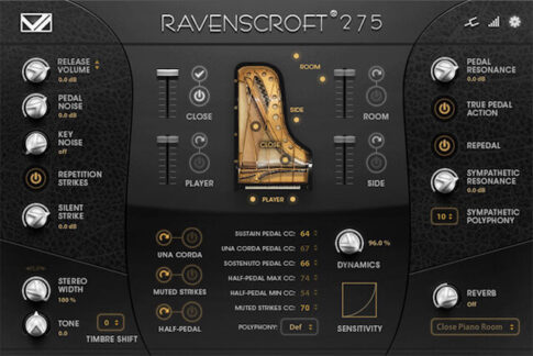 VI Labs Ravenscroft275の操作画面