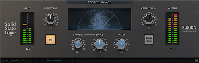 SSL Fusion Stereo Imageのインターフェース
