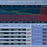 Sonnox Fraunhofer Pro CodecのUI