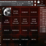 SPITFIRE AUDIO HANS ZIMMER PERCUSSIONのインターフェース