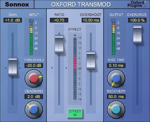 Sonnox Oxford TransModのGUI