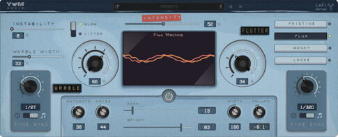 Yum_Audio LoFi Flux Machineの操作画面
