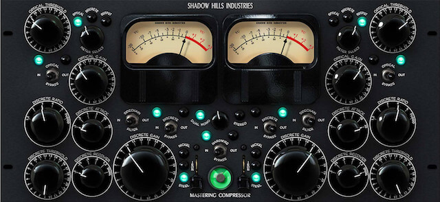 Shadow Hills Mastering Compressorの操作画面