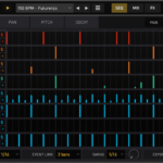 UVI Drum Designerのシーケンサー画面