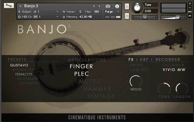 Cinematique Banjo3の操作画面