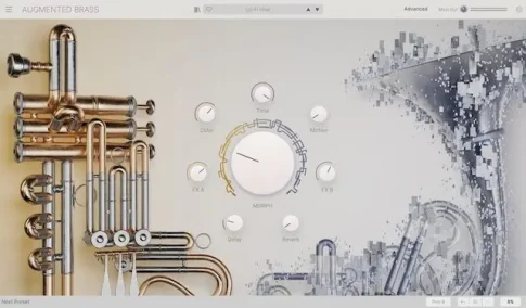 Arturia「Augmented BRASS」の操作画面