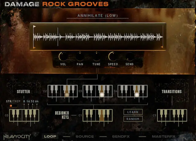 Damage Rock Grooves UI