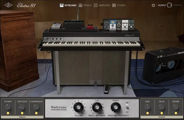 Electra 88 Vintage Keyboard Studio操作画面