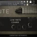 Cinematique Instruments「Lute v2」の操作画面