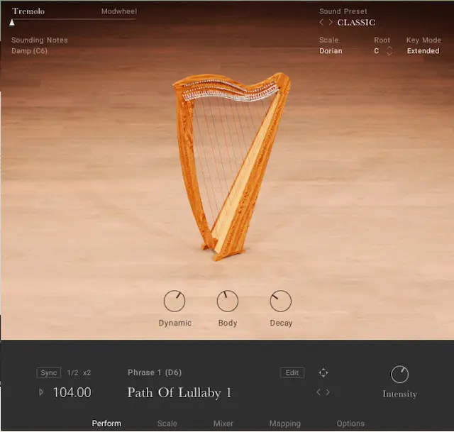 irish-harp UI
