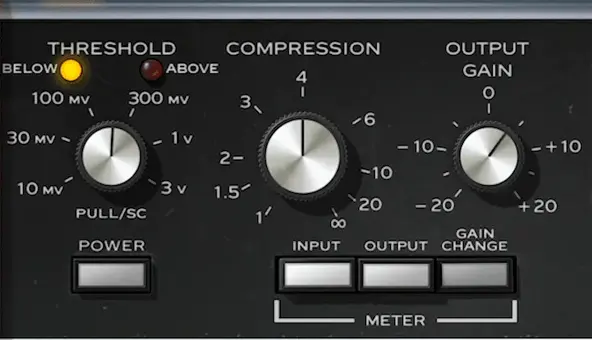 UAD_dbx160_CompressorLimiter-control
