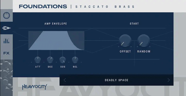 FOUNDATIONS Staccato Brass ADSR
