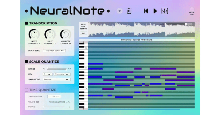 【無料】DamRsn「NeuralNote」オーディオ素材をMIDIファイルに変換できる楽曲解析・耳コピ支援プラグイン | DAWHACK