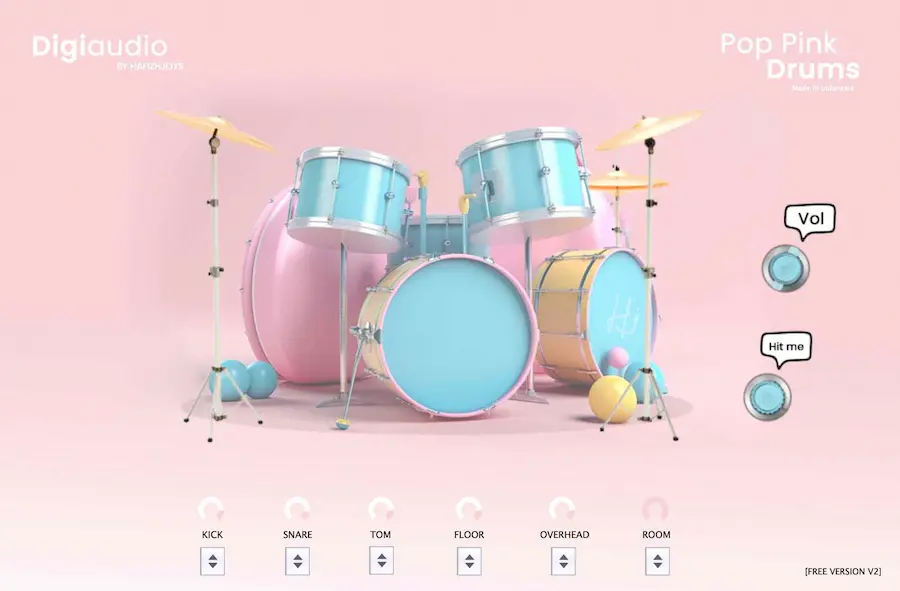 Pop Pink Drums