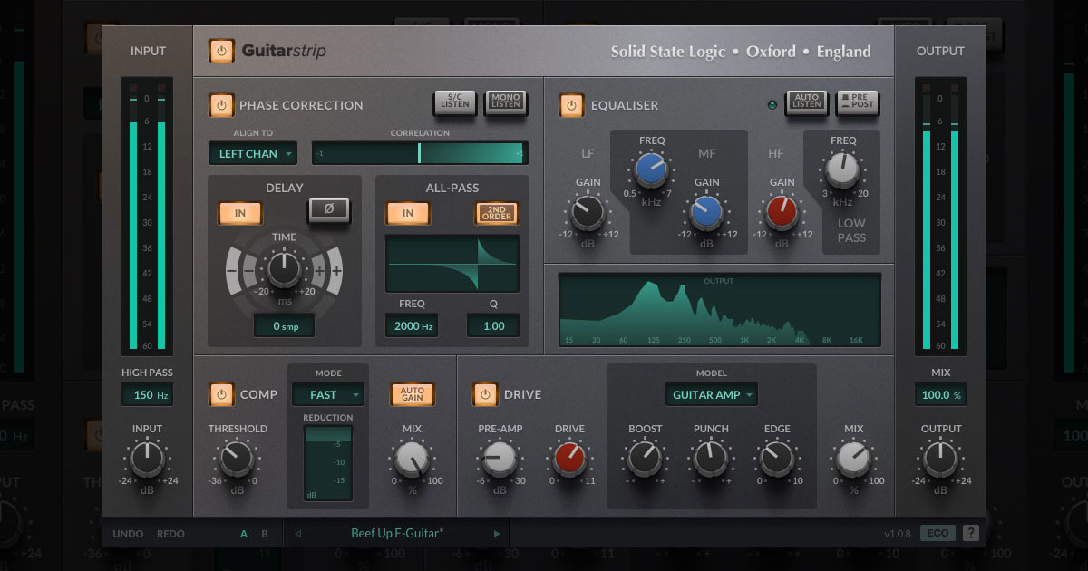 SSL Guitarstrip