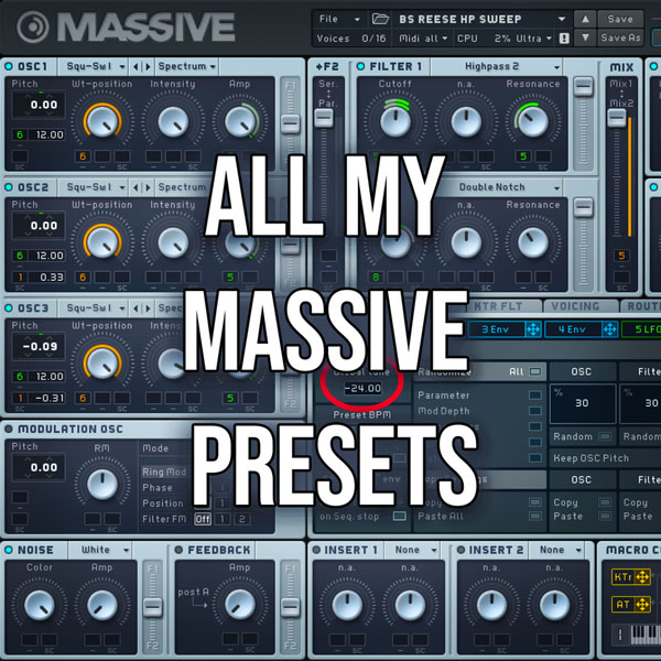 VR Massive Presets