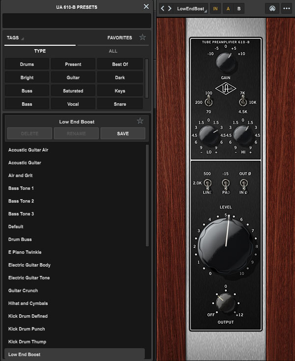 UA610B_preset