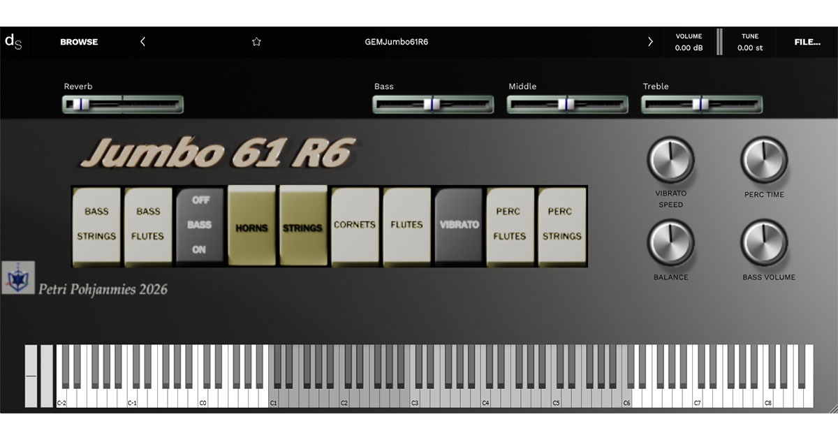Electric Organ GEM-Jumbo61R6